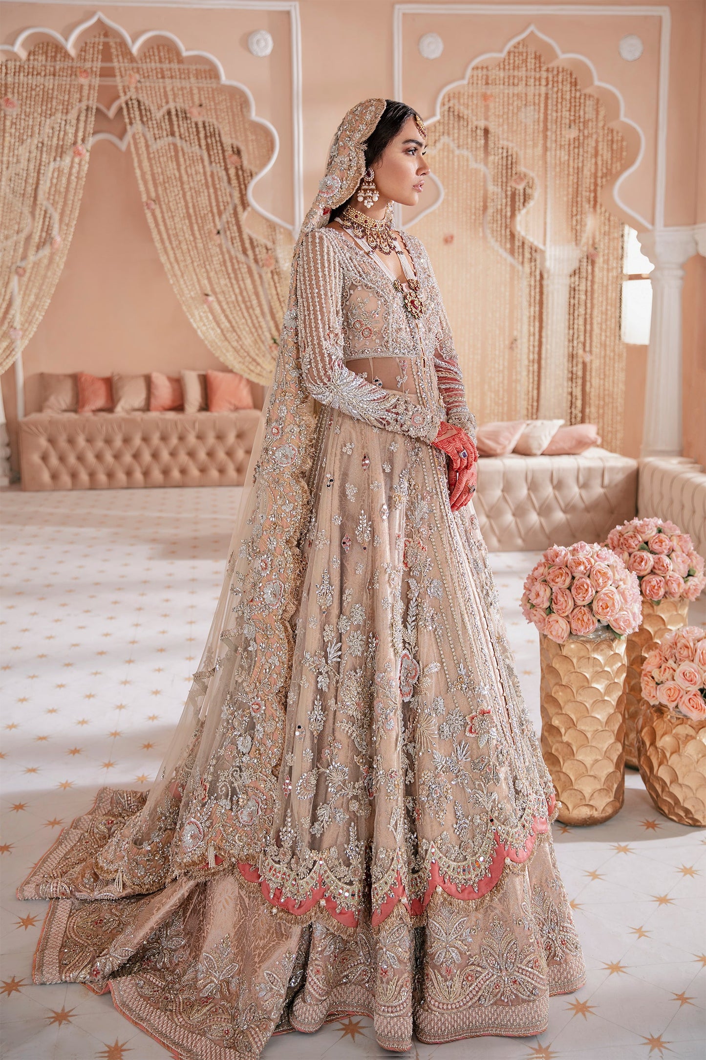 Shirin Mehar (ZB-05) | Zaha Bridal Nikkah Luxury RTW Collection | Stitched Embellished Suits