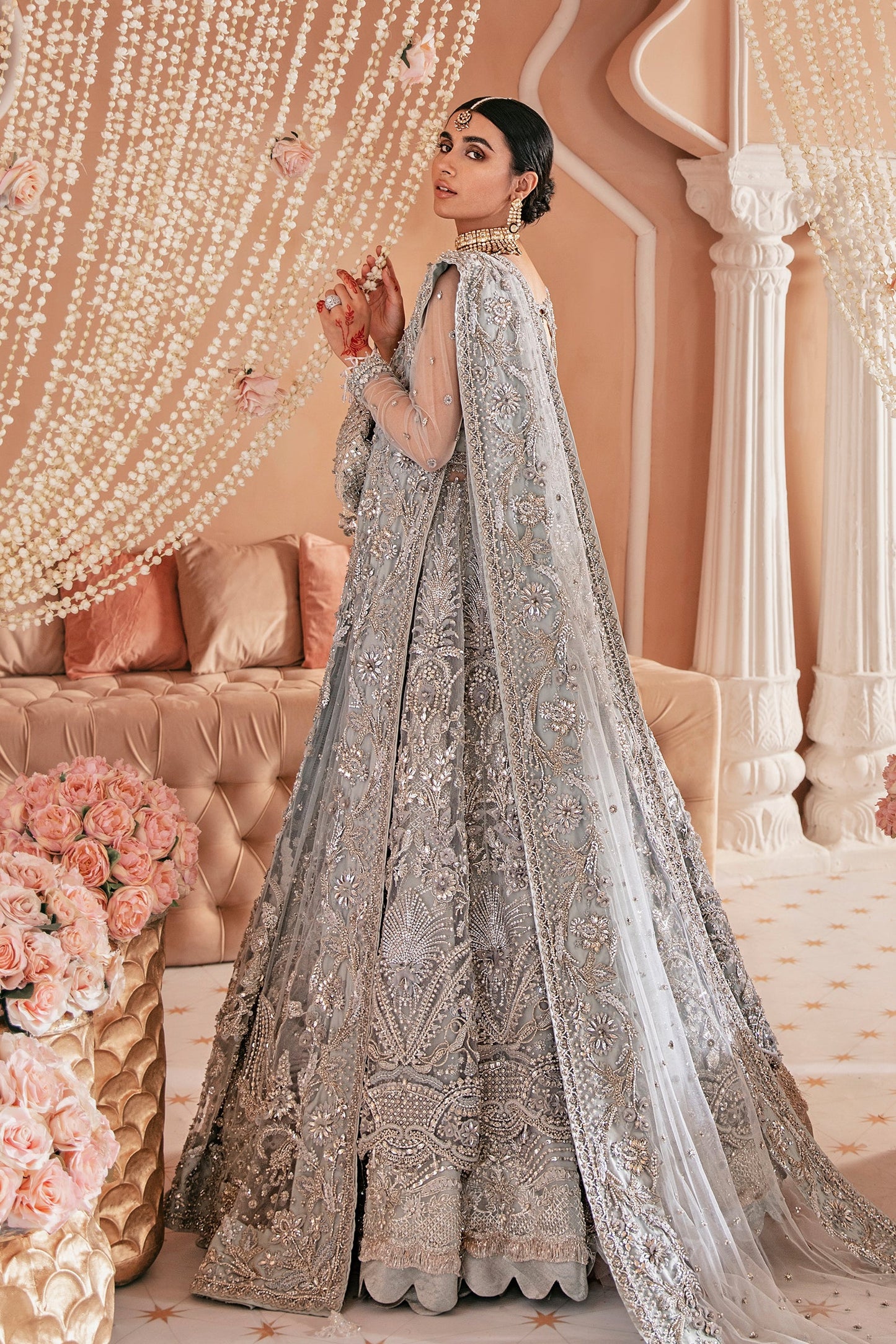 Meraki (ZB-06) | Zaha Bridal Nikkah Luxury RTW Collection | Stitched Embellished Suits