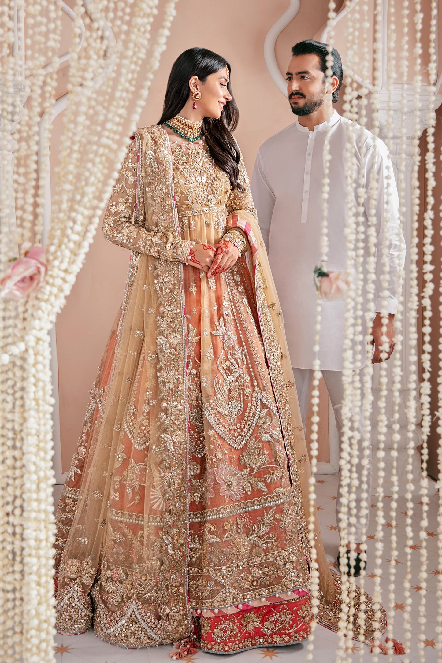 Masakali (ZB-12) | Zaha Bridal Nikkah Luxury RTW Collection | Stitched Embellished Suits
