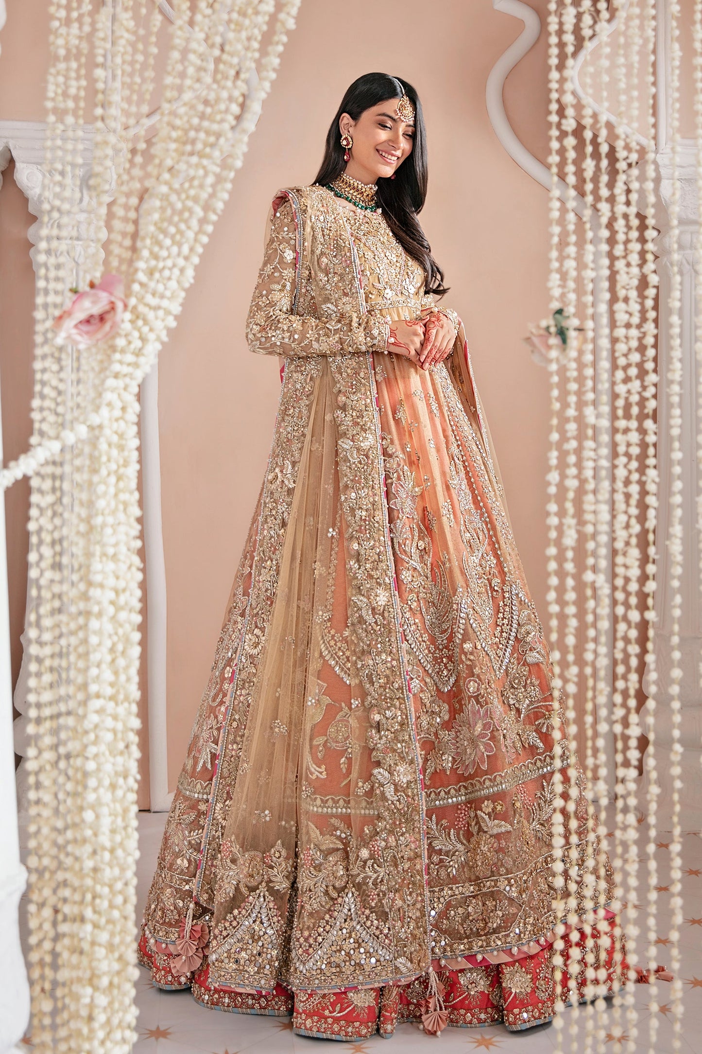 Masakali (ZB-12) | Zaha Bridal Nikkah Luxury RTW Collection | Stitched Embellished Suits