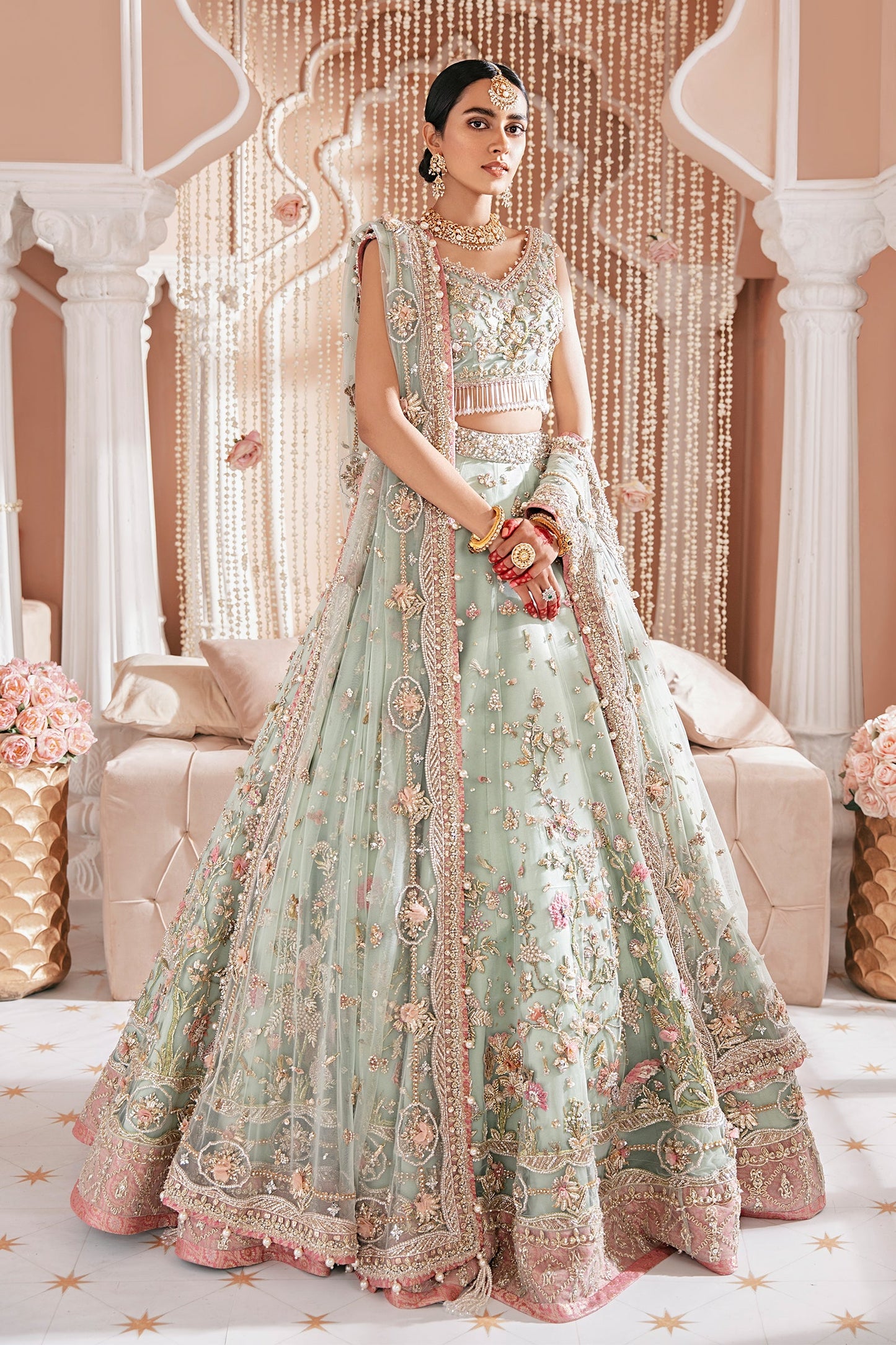 Zaynah (ZB-07) | Zaha Bridal Nikkah Luxury RTW Collection | Stitched Embellished Suits