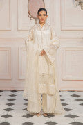 LF-PCN-117-A-White | MariaB M.Luxe Fabrics | Unstitched Embroidered Fabric