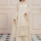 LF-PCN-117-A-White | MariaB M.Luxe Fabrics | Unstitched Embroidered Fabric