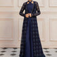 LF-PN-108-A-Blue | MariaB M.Luxe Fabrics | Unstitched Embroidered Fabric