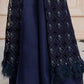 LF-PN-108-A-Blue | MariaB M.Luxe Fabrics | Unstitched Embroidered Fabric