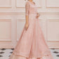 LF-PN-118-A-Pink | MariaB M.Luxe Fabrics | Unstitched Embroidered Fabric