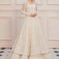 LF-PN-123-A-White | MariaB M.Luxe Fabrics | Unstitched Embroidered Fabric