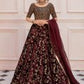 LF-VT-114-B-Maroon | MariaB M.Luxe Fabrics | Unstitched Embroidered Fabric