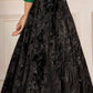 LF-VT-119-A-Black | MariaB M.Luxe Fabrics | Unstitched Embroidered Fabric
