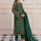 LF-ZN-122-A-Green | MariaB M.Luxe Fabrics | Unstitched Embroidered Fabric