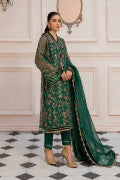 LF-ZN-122-A-Green | MariaB M.Luxe Fabrics | Unstitched Embroidered Fabric