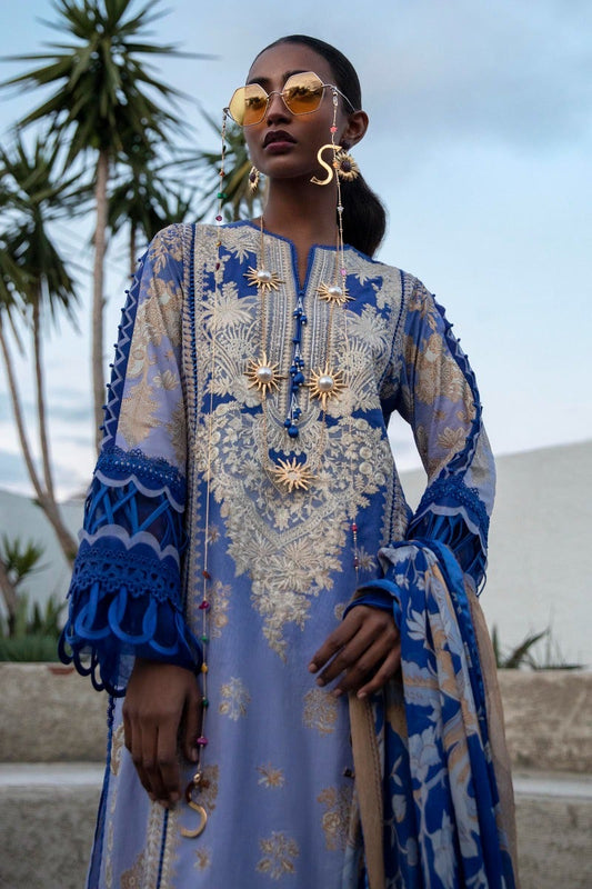M221-010B-CI | Sana Safinaz Muzlin Spring Collection 2022 Vol 1  | Unstitched Printed Lawn Suits