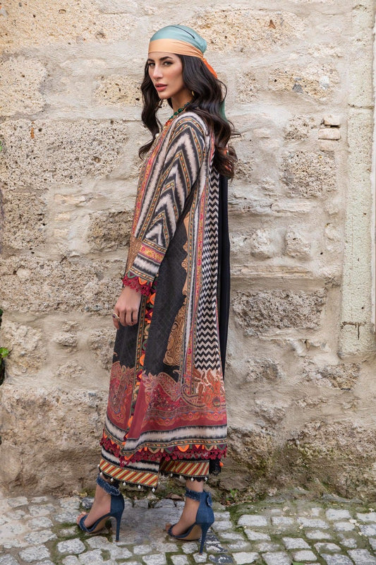 M221-014B-CI | Sana Safinaz Muzlin Spring Collection 2022 Vol 1  | Unstitched Printed Lawn Suits