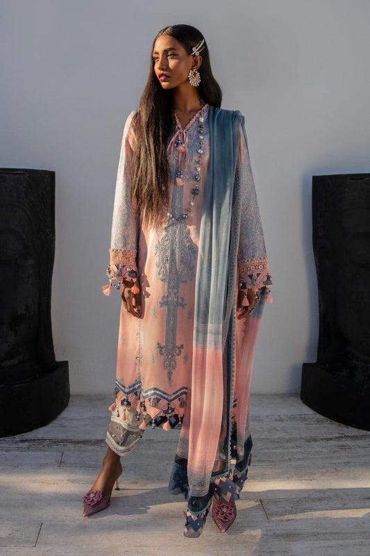 M221-003B-CI | Sana Safinaz Muzlin Spring Collection 2022 Vol 1  | Unstitched Printed Lawn Suits