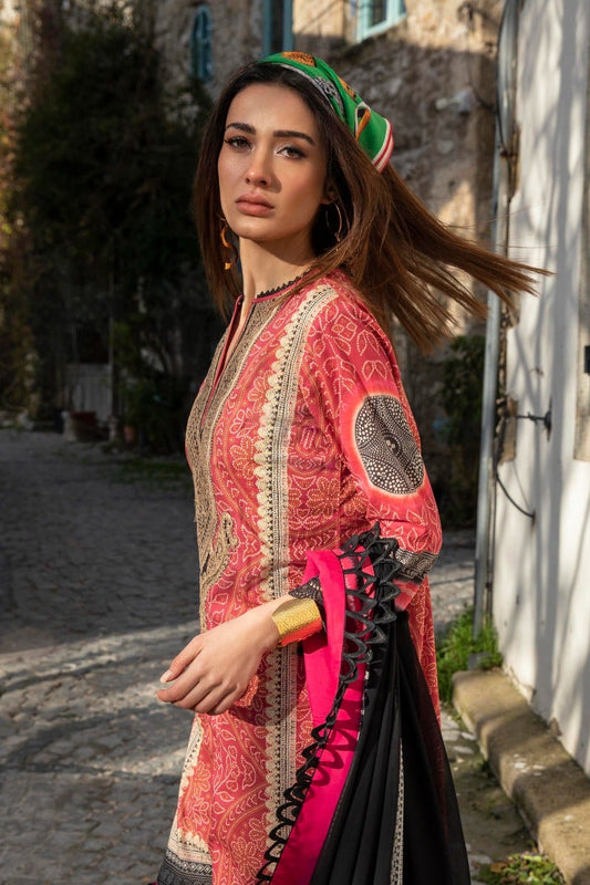 M221-004B-CI | Sana Safinaz Muzlin Spring Collection 2022 Vol 1  | Unstitched Printed Lawn Suits