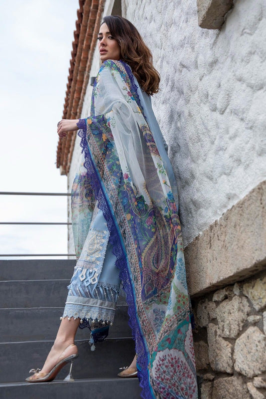 M221-007A-CH | Sana Safinaz Muzlin Spring Collection 2022 Vol 1  | Unstitched Printed Lawn Suits