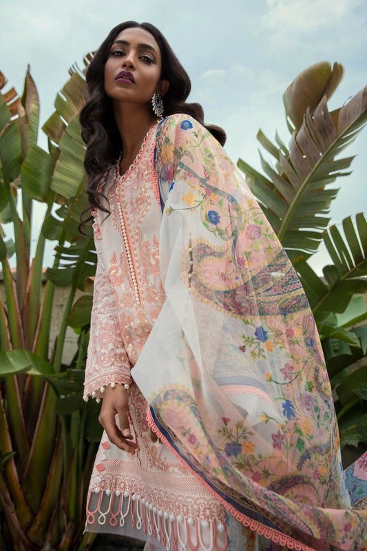 M221-007B-CH | Sana Safinaz Muzlin Spring Collection 2022 Vol 1  | Unstitched Printed Lawn Suits