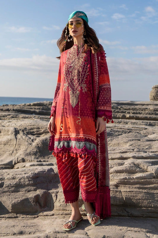 M221-008B-CI | Sana Safinaz Muzlin Spring Collection 2022 Vol 1  | Unstitched Printed Lawn Suits