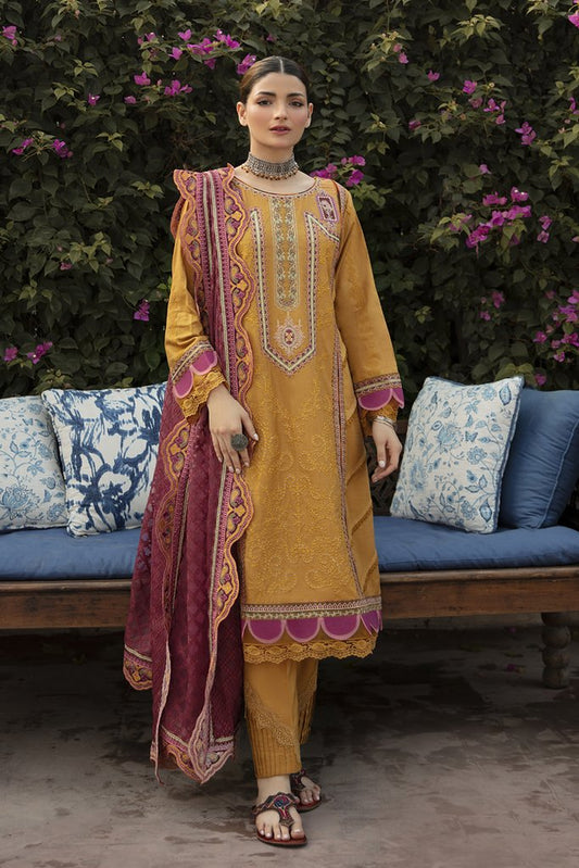 NW-13 | Qalamkar Qline Linen Winter Collection 2021 | Unstitched Embroidered Organza Suits