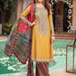 Unstitched Sateen CST-406-Mustard | MariaB Sateen Cotton Collection 2021 | Unstitched Embroidered Cotton Satin Suits