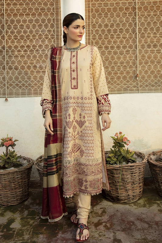 NW-06 | Qalamkar Qline Linen Winter Collection 2021 | Unstitched Embroidered Organza Suits