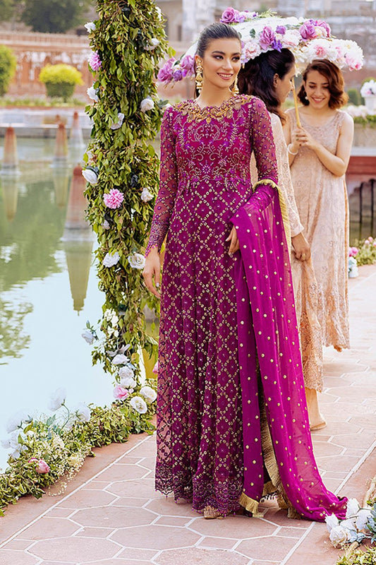 GULAAB | Mushq Hawa Mahal Tissue De Luxe ‘21 | Unstitched Embroidered Chiffon Suits