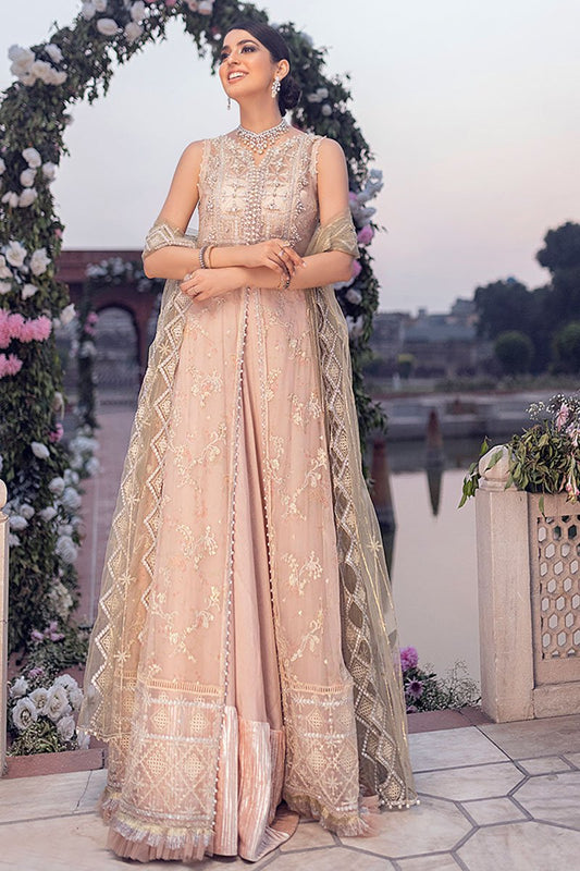 DAHALIA | Mushq Hawa Mahal Tissue De Luxe ‘21 | Unstitched Embroidered Chiffon Suits