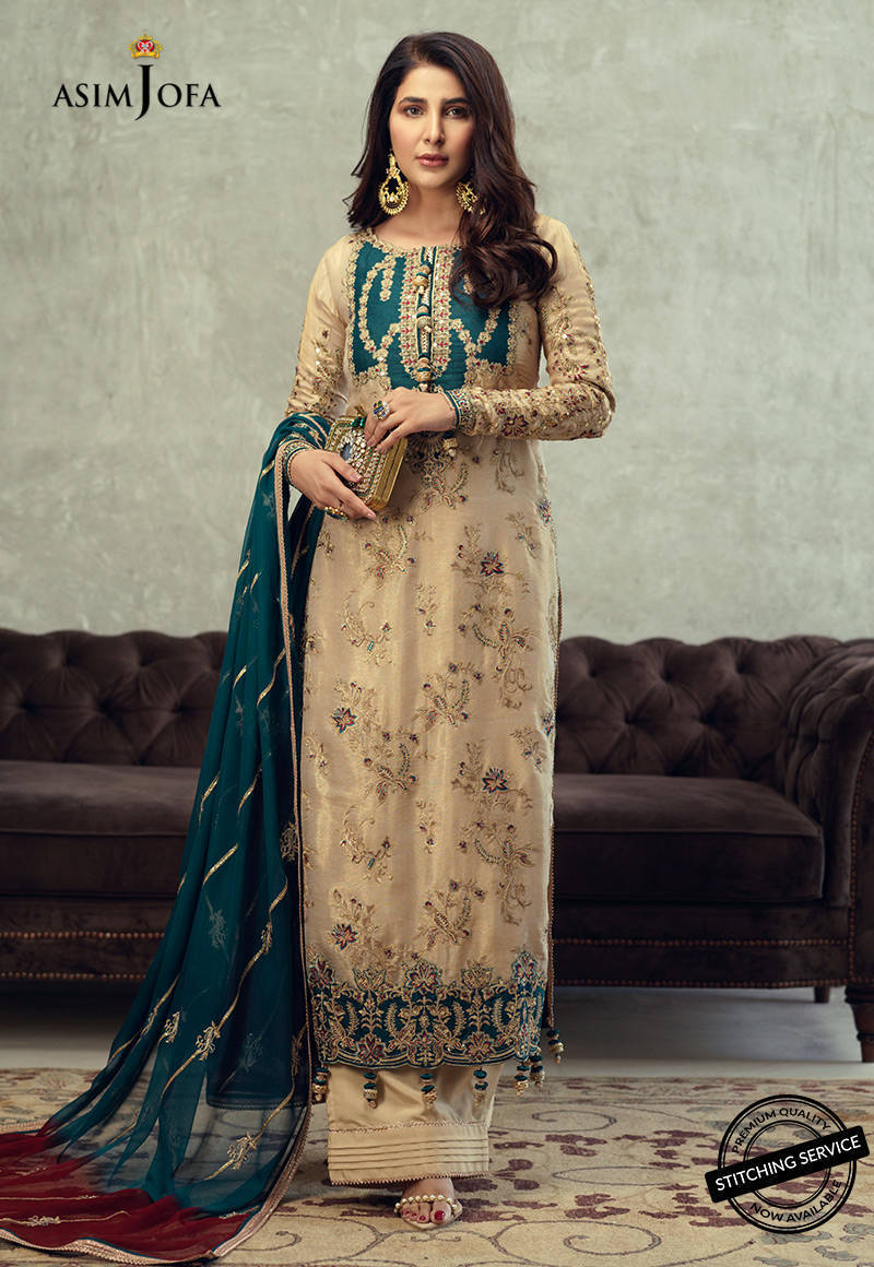 AJLE-22 |  Asim Jofa Chiffon Collection 2021 Limited Edition Vol 2 | Unstitched Embroidered Chiffon Suits