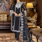 Mystique Noir | Azure Luxe Embroidered 3pcs Collections 2023
