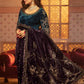 VEL-20-101-Teal and Plum | MariaB Velvet Collection 2021 | Unstitched Embroidered Velvet Suits