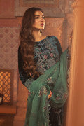 VEL-20-103-Teal | MariaB Velvet Collection 2021 | Unstitched Embroidered Velvet Suits