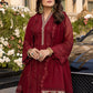 Vibrant Ruby | Azure Luxe Embroidered 3pcs Collections 2023