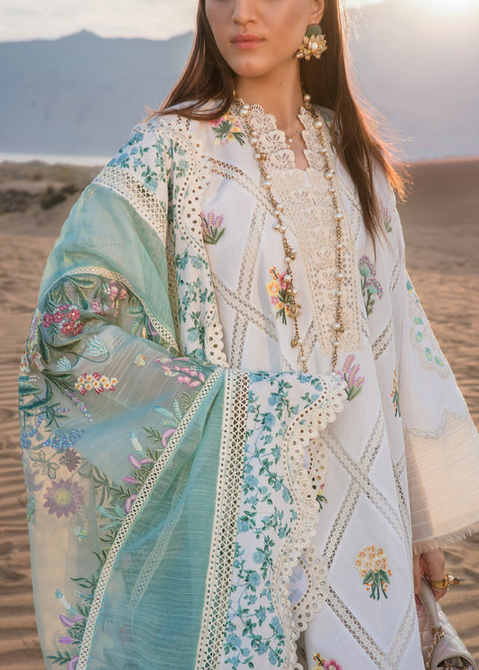 French Summer Ivory | Crimson Luxury Lawn Collection 2023 | Unstitched Embroidered Lawn Suits
